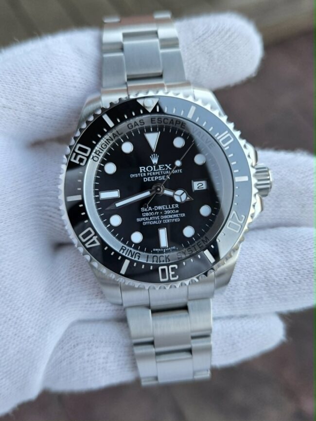 Rolex Deepsea Sea-Dweller Stainless Steel on Bracelet, Reference 116660, Year 2012, Near Mint Condition, Full Set Box & Papers, Keeping Perfect Time
